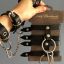 CH-1072 ОДНОСЛОЙНЫЕ ОКОВЫ ИЗ ДВУХ РЕМЕШКОВ CRAZY HANDMADE